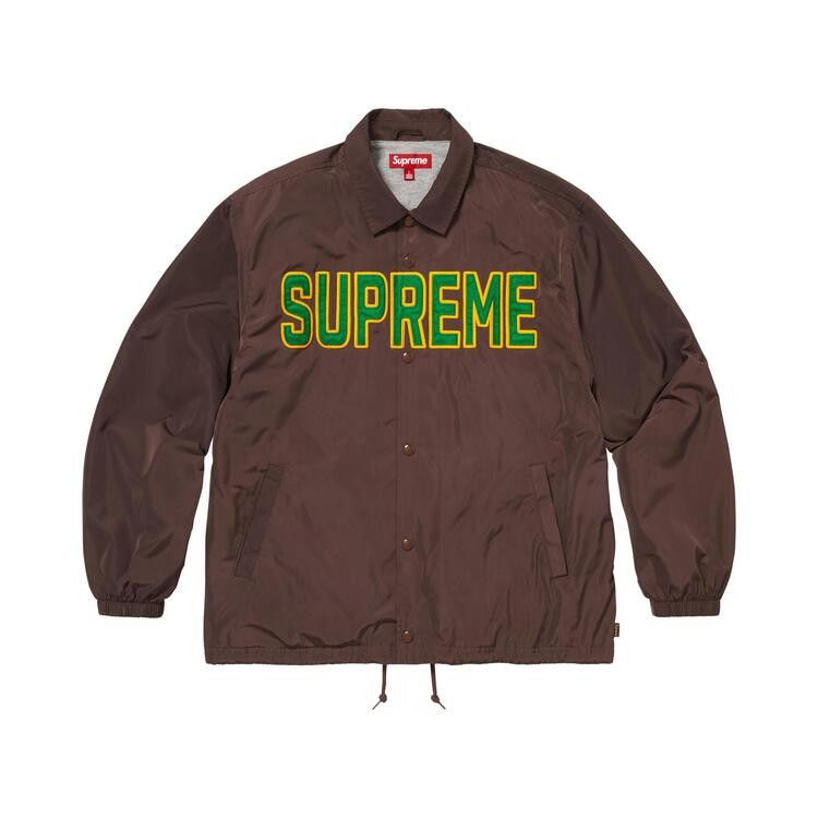 Supreme Spellout Coaches Jacket 'Brown'