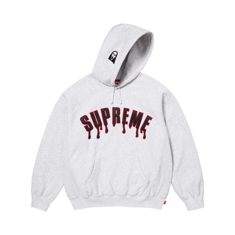 Supreme Ghostface Arc Hooded Sweatshirt 'Ash Grey'