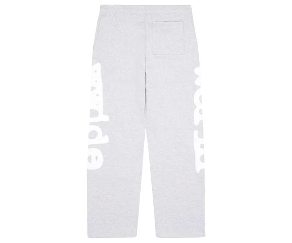 Sp5der Straight Leg Beluga Sweatpants Heather Grey