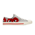 Converse Jack Purcell Comme des Garcons PLAY Grey Red