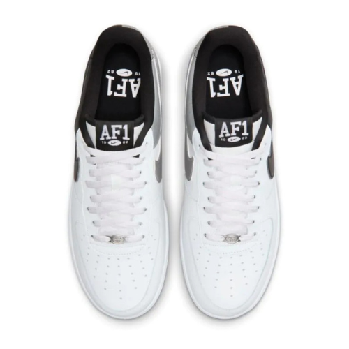 Nike Air Force 1 Low '07 LV8 White Black Metallic Silver