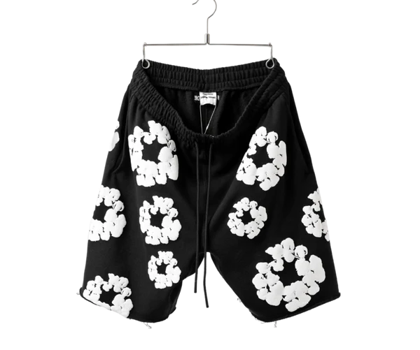 Denim Tears The Cotton Wreath Shorts Black