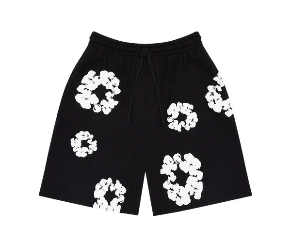Denim Tears The Cotton Wreath Shorts Black