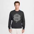 Nike Standard Issue Men's Dri-FIT Basketball Crew-Neck Sweatshirt Black/Heather/Pale Ivory