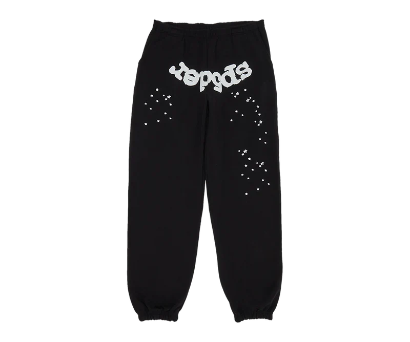 SP5DER OG WEB Black Sweatpants