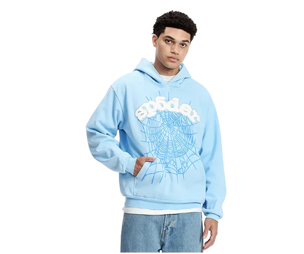 SP5DER Sky Hoodie Light Blue