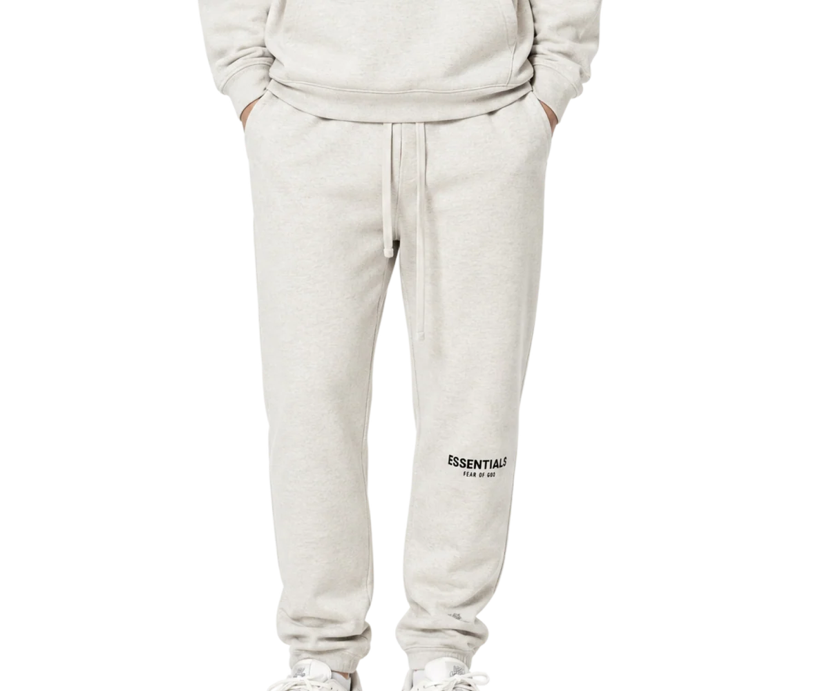 Fear of God Essentials Sweatpants SS22) Light Oatmeal