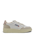 Autry Medalist Leather Low White Pink (Women's)