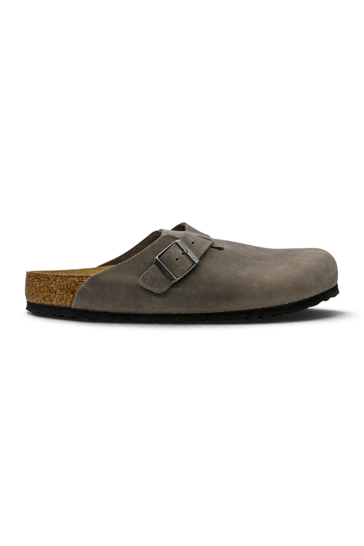 Birkenstock Boston Soft Footbed Oiled Leather Iron Grey