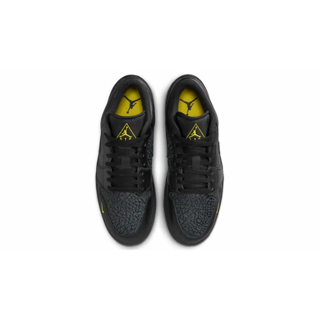 Jordan 1 Low Black Elephant Print
