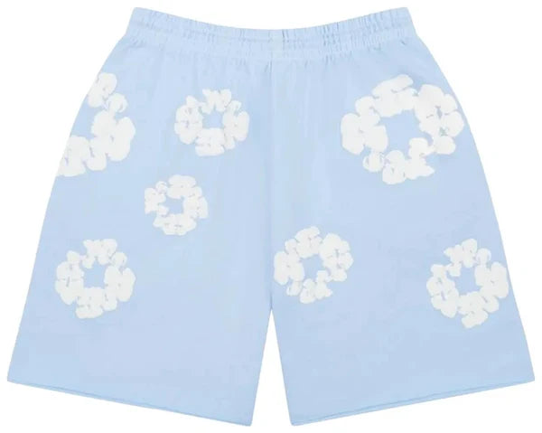Denim Tears The Cotton Wreath Shorts Powder Blue