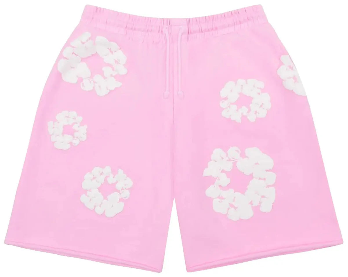Denim Tears The Cotton Wreath Shorts Powder Pink
