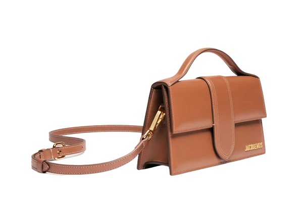 Jacquemus Le grand Bambino Crossbody Strap Handbag Light Brown