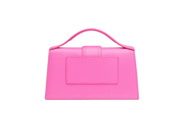 Jacquemus Le grand Bambino Crossbody Strap Handbag Neon Pink